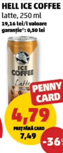 Penny Hell ice coffee latte Ofertă