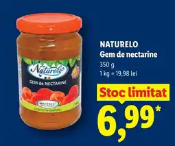 Lidl Naturelo gem de nectarine Ofertă