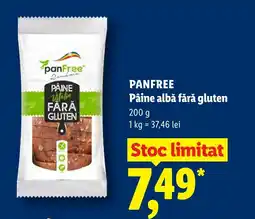 Lidl Panfree pâine albă fără gluten Ofertă