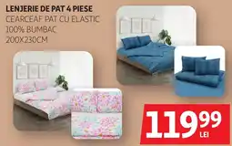 Auchan Lenjerie de pat 4 piese Ofertă