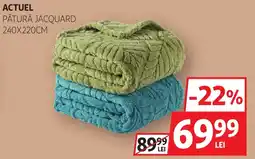 Auchan Actuel pătură jacquard Ofertă