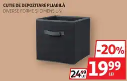 Auchan Cutie de depozitare pliabilă Ofertă