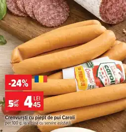Carrefour Market Caroli crenvurști cu piept de pui Ofertă