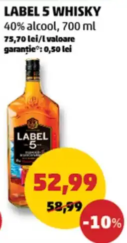 Penny Label 5 Whisky Ofertă