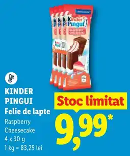 Lidl Kinder Pinguí Felie de lapte Ofertă