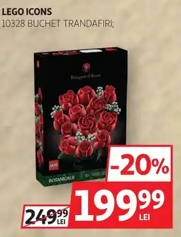 Auchan lego icons buchet trandafiri Ofertă