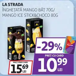 Auchan La Strada înghețată mango băț Ofertă