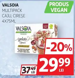 Auchan Valsolia multipack caju, cireșe Ofertă