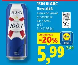 Lidl 1664 blanc Ofertă