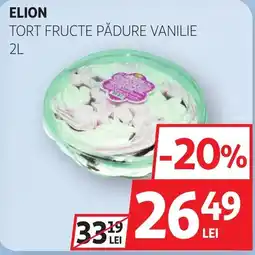 Auchan Elion tort fructe pădure vanilie Ofertă