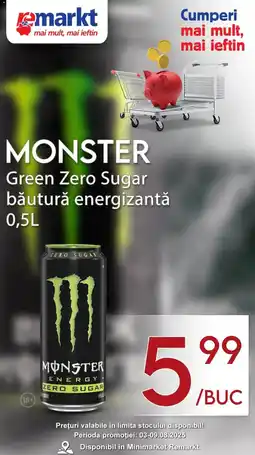 Remarkt Monster Green Zero Sugar Ofertă