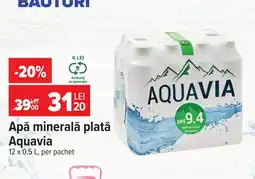 Carrefour Aquavia apă minerală plată Ofertă