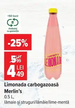 Carrefour Limonada carbogazoasă Merlin's Ofertă