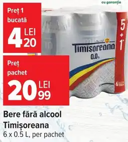 Carrefour Bere fără alcool Timișoreana Ofertă