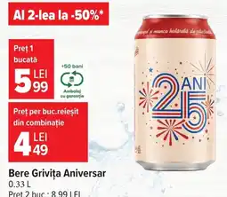 Carrefour Bere Grivița Aniversar Ofertă