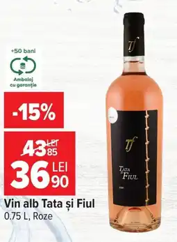 Carrefour Tata și Fiul vin alb Ofertă