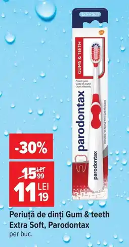 Carrefour Parodontax periua de dinti gum & teeth extra soft Ofertă