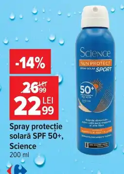 Carrefour Science spray protectie solară Ofertă