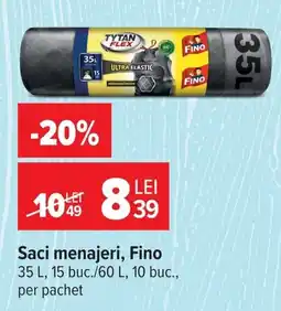 Carrefour Fino saci menajeri Ofertă