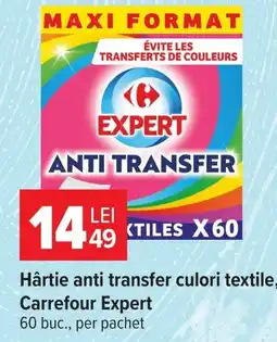 Carrefour Carrefour Expert hârtie anti transfer culori textile Ofertă