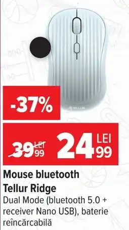 Carrefour Tellur Ridge Mouse bluetooth Ofertă