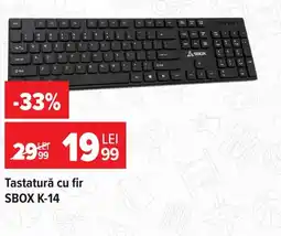 Carrefour Sbox tastatura cu fir k-14 Ofertă