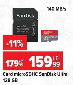 Carrefour SanDisk card microSDHC Ultra Ofertă