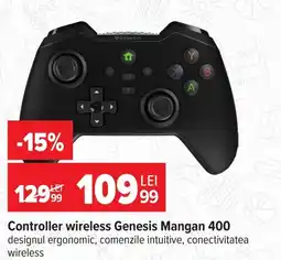 Carrefour Genesis controller wireless Mangan 400 Ofertă