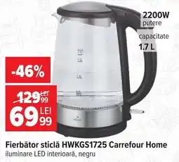 Carrefour Carrefour Home fierbător sticlă Ofertă