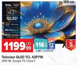 Carrefour Tcl televizor qled 43p71k Ofertă