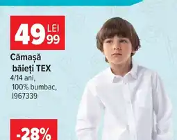 Carrefour Tex cămașă băieți Ofertă