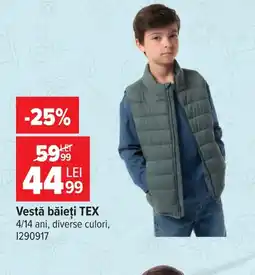 Carrefour Vestă băieți TEX Ofertă