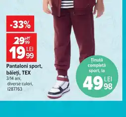 Carrefour tex pantaloni sport băieți Ofertă