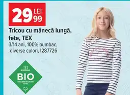 Carrefour Tex tricou cu mânecă lungă Ofertă