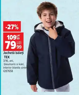Carrefour Tex jacheta băieți Ofertă