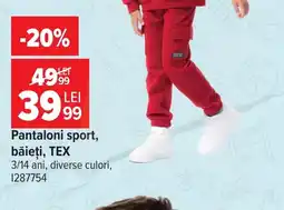 Carrefour Tex pantaloni sport băieți Ofertă