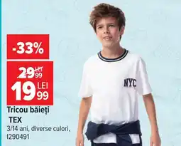 Carrefour Tricou băieți Tex Ofertă