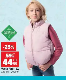 Carrefour Vestă fete TEX Ofertă