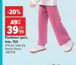 Carrefour Tex pantaloni sport Ofertă