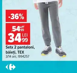 Carrefour Tex set 2 pantaloni Ofertă