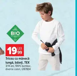 Carrefour Tex tricou cu mânecă lungă băieți Ofertă