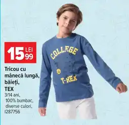 Carrefour Tex tricou cu mânecă lungă băieți Ofertă