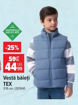 Carrefour Vestă băieți TEX Ofertă