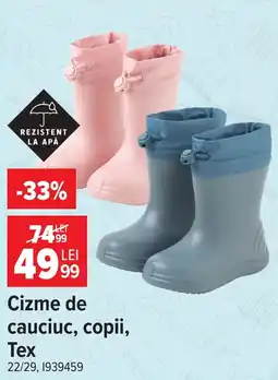 Carrefour Tex cizme de cauciuc copii Ofertă