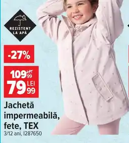 Carrefour Tex jacheta impermeabilă Ofertă