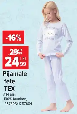 Carrefour Pijamale fete TEX Ofertă
