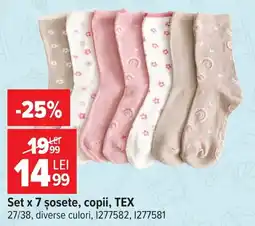 Carrefour tex șosete copii Ofertă