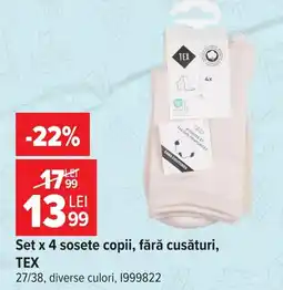 Carrefour Tex sosete copii Ofertă