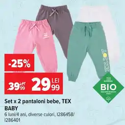 Carrefour Tex baby pantaloni bebe Ofertă