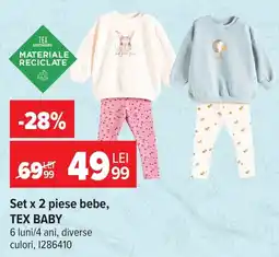 Carrefour Tex baby set x 2 piese bebe Ofertă
